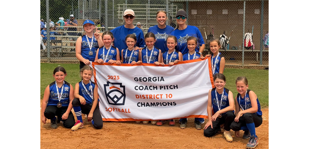 2025 Coach Pitch Softball District Champs