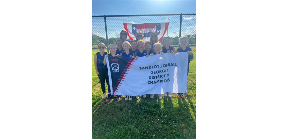 2025 Sandlot Softball District Champs